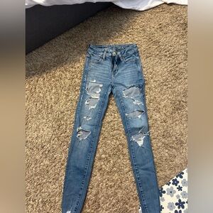 American Eagle Size 000 Distressed Jeans